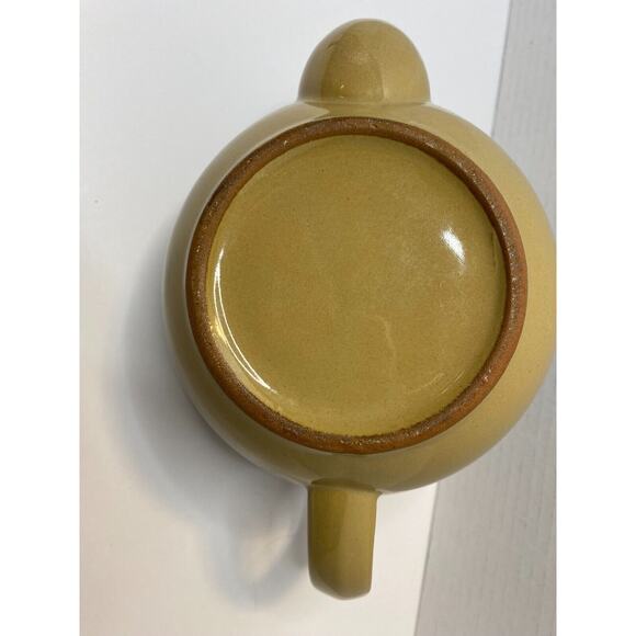 Brown, Taupe, & Tan Earthenware Teapot, Collectible, Kitchenware - Picture 7 of 7